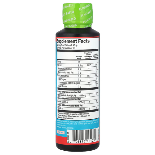 Barlean's, Omega Pals, необходимое питание для детей, Sensational Straw-Nana, 227 г (8 унций)