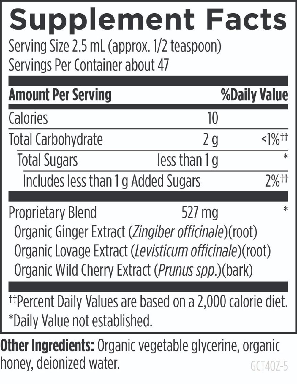 Designs For Health - Ginger-Tussin™ Organic Syrup - 118 ml