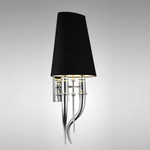Wall design lamp  Brunilde by Ipe Cavalli H52 (Black)