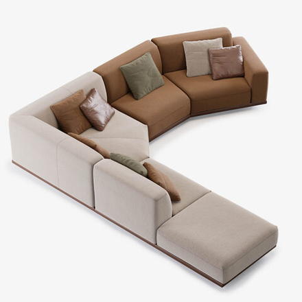 6-и местный нераскладной угловой диван KYOTO KO-17