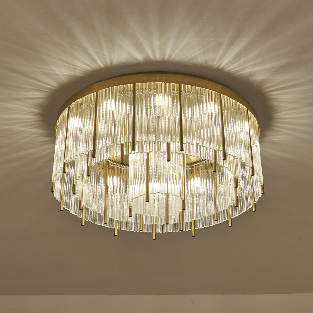 Потолочный светильник Cloyd CARTEL-A FM15 / Ø65 см - латунь (арт.10636)