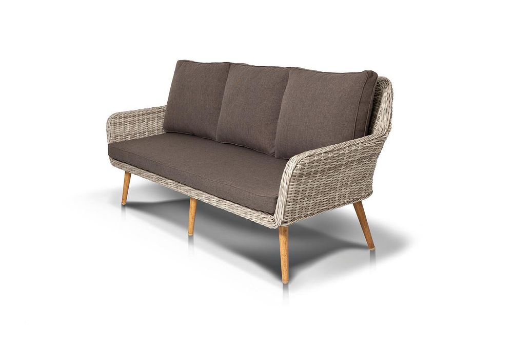 Прованс, лаунж-зона плетеная из искусственного ротанга, цвет бежевый