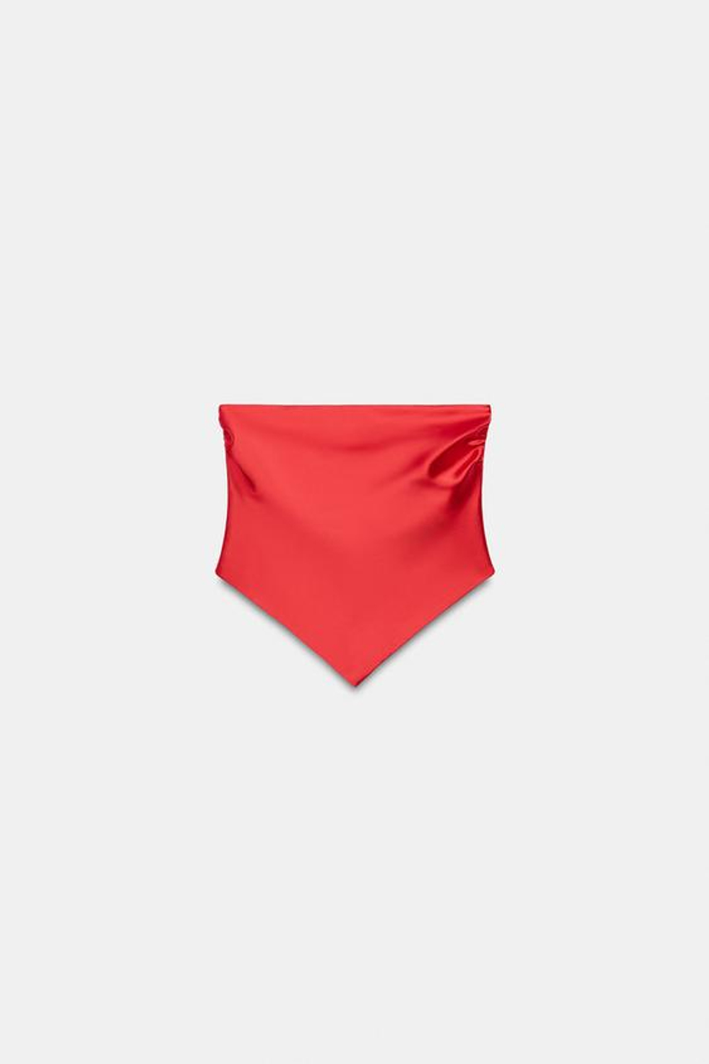 ZARA АТЛАСНЫЙ ТОП-БАНДО, КОРАЛЛОВЫЙ