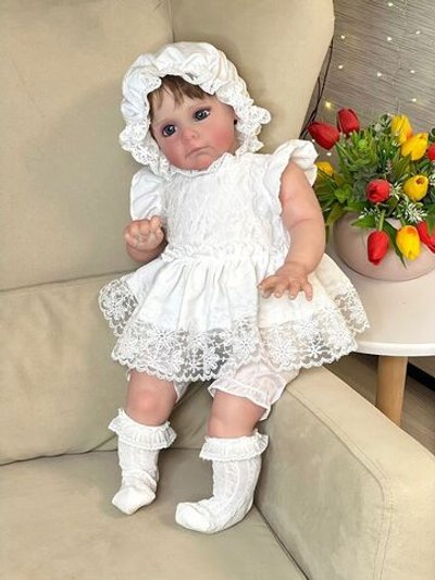 Кукла Реборн мягконабивная 60см в пакете (FA-596)