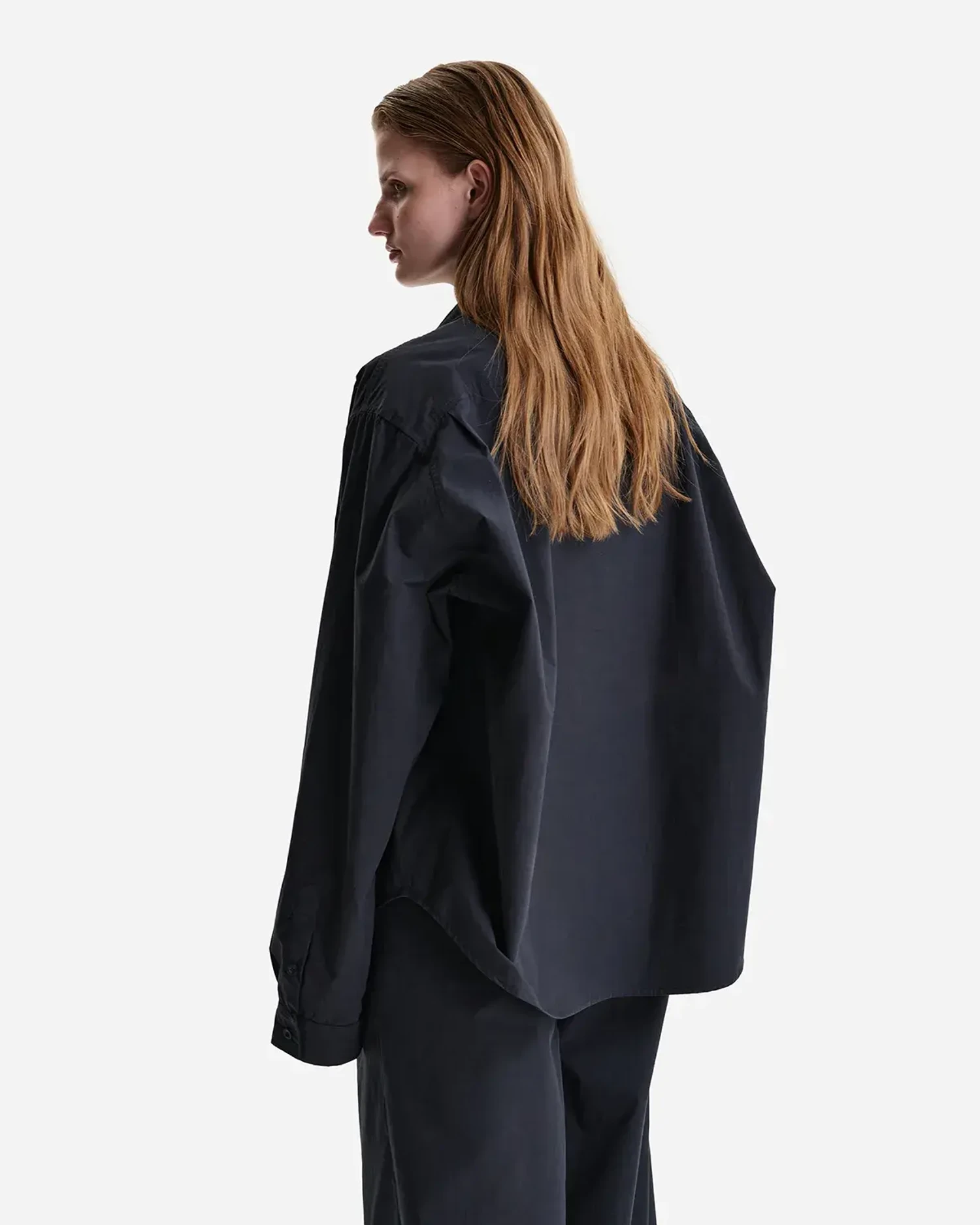 Рубашка из итальянского хлопка черная