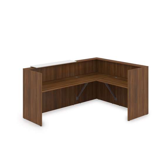 1КР-ДС.102 Комплект Ресепшн с фартуком ЛДСП (2344*1777*1161) (без подсветки)