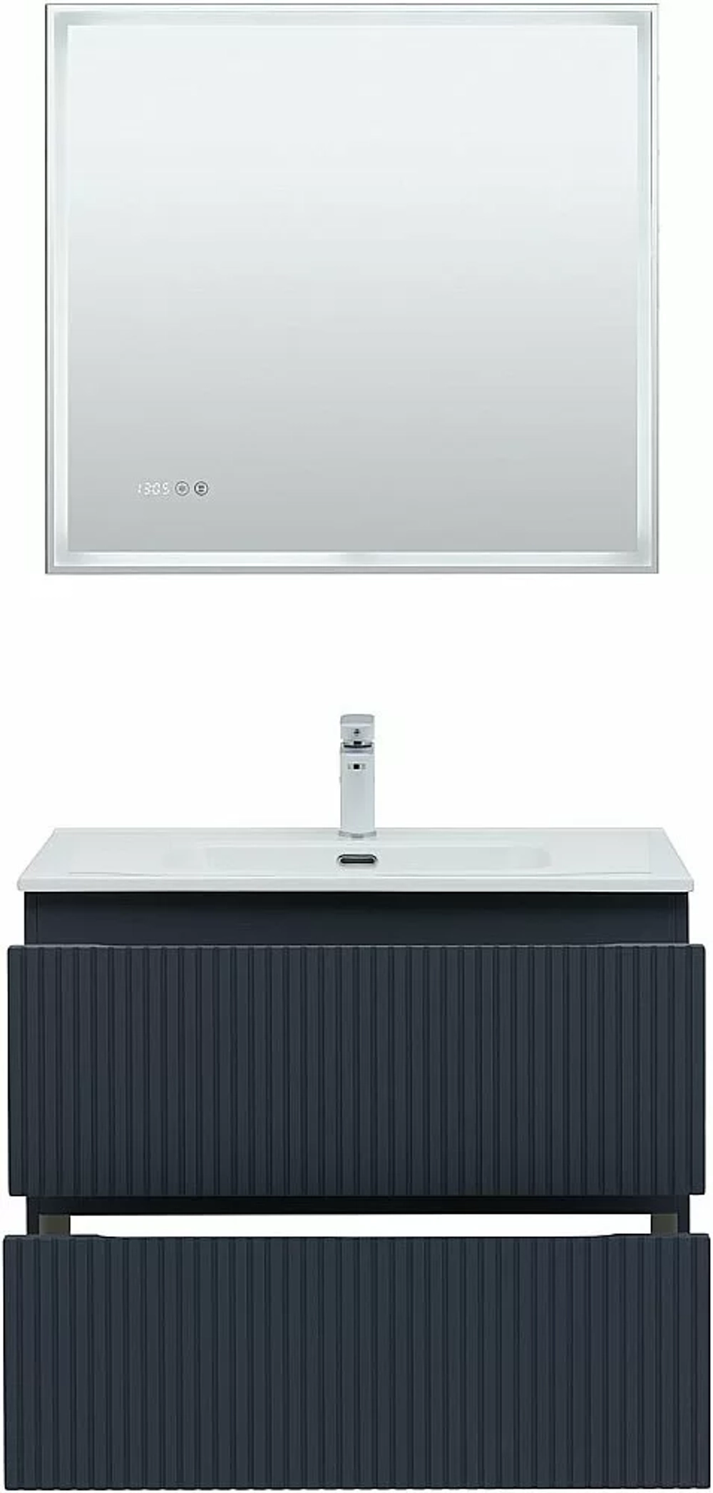 Тумба с раковиной Aquanet Джейн (Flat) 335429/254364 80 маренго