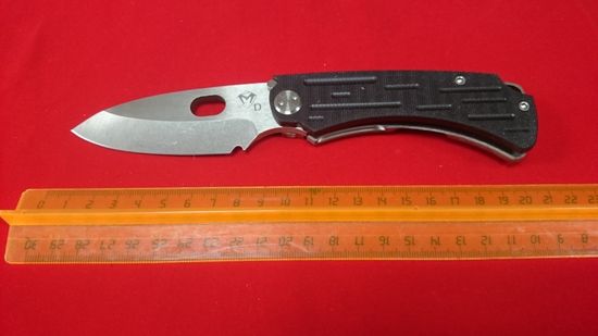 Складной нож скл. Medford Colonial G MF/Colonial G Tb-G10Bk/Tb c клинком из стали D2, рукоять G10 / титан