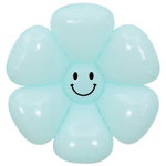 Шар Фольгированный Цветок Ромашка Улыбка голубая (Мятный)