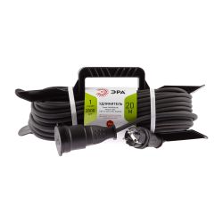 Удлинитель силовой ЭРА UFx-1e-3x2,5-20m-IP44(KG) на рамке с заземлением 1 розетка 20 м КГ 3х2,5мм2 | Силовые удлинители