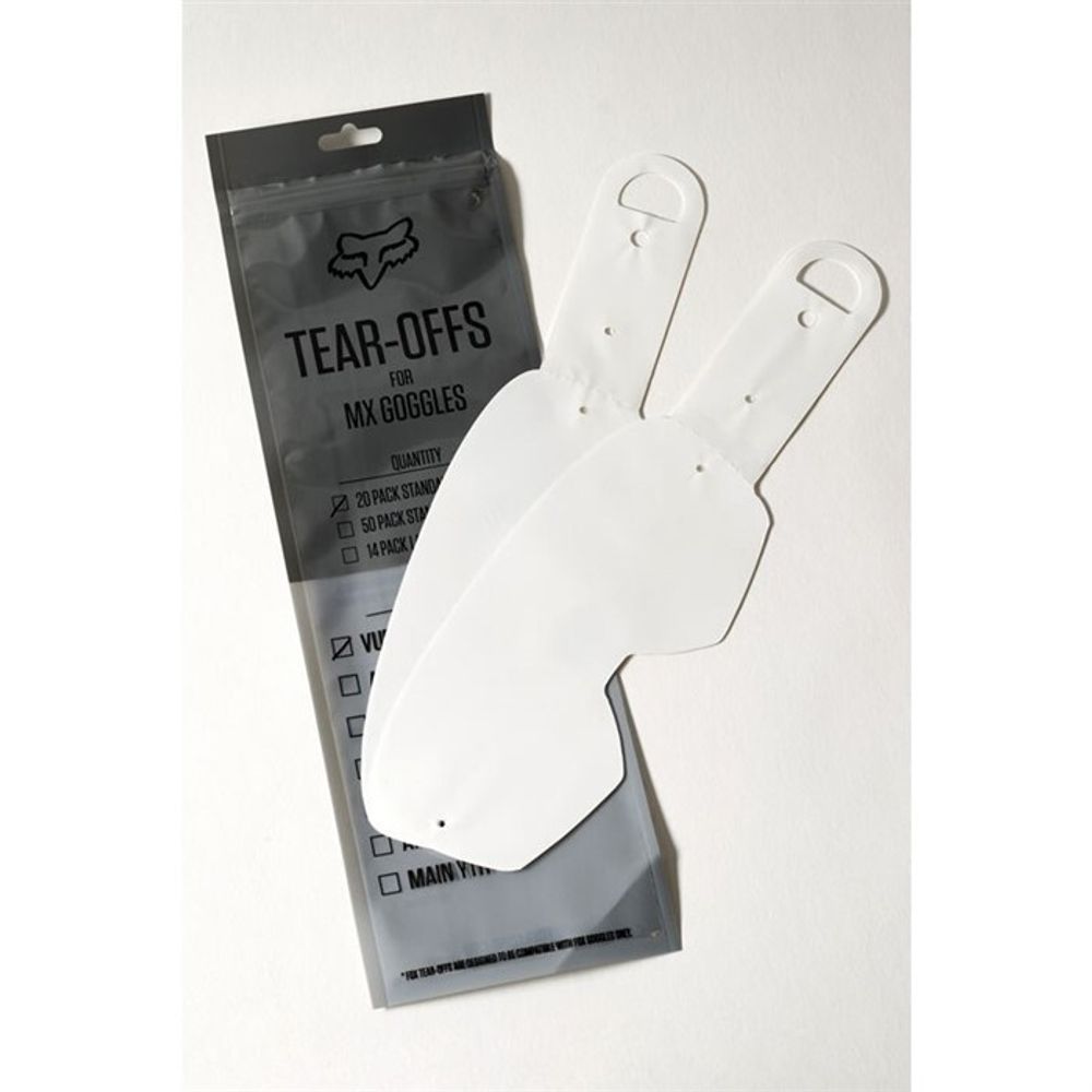 Линзы отрывные Fox Vue Tear Offs Standart Clear 20pcs (23512-012-NS)