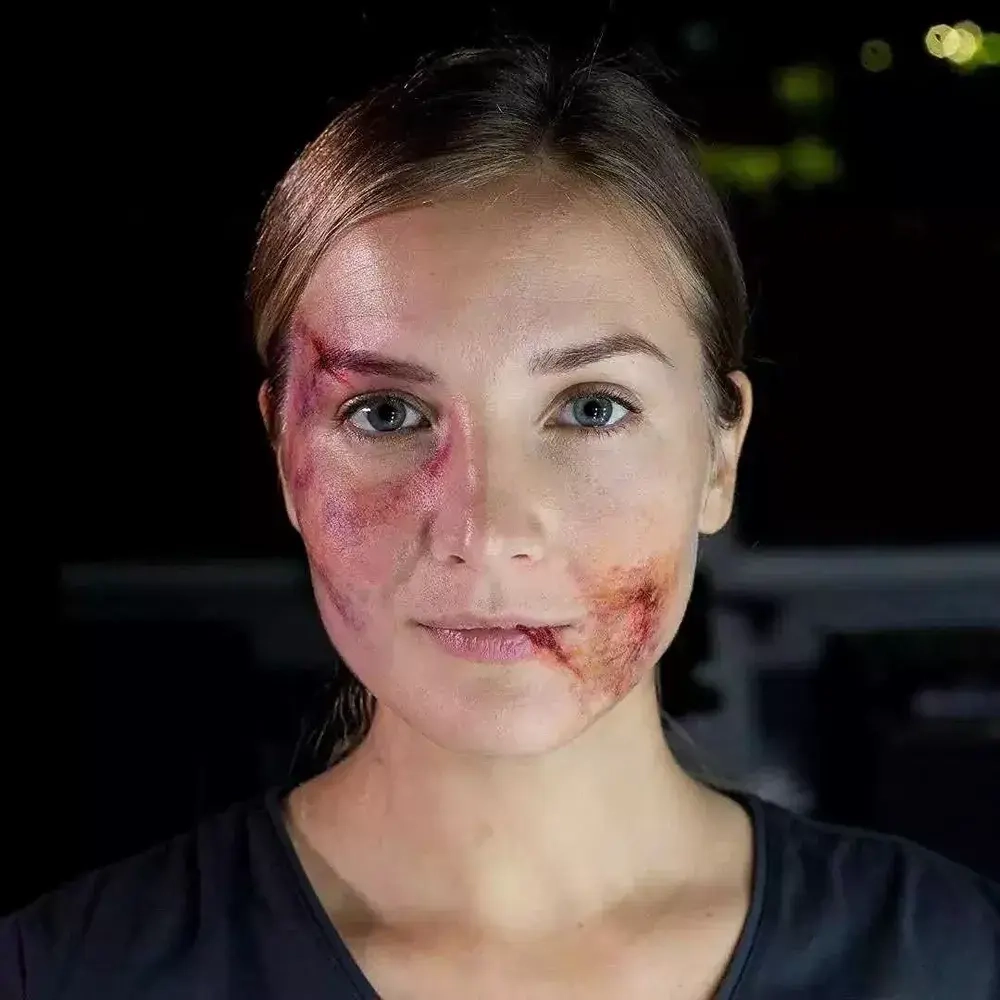 Театральный жирный грим для ран, синяков, ссадин 6 цветов 12 гр