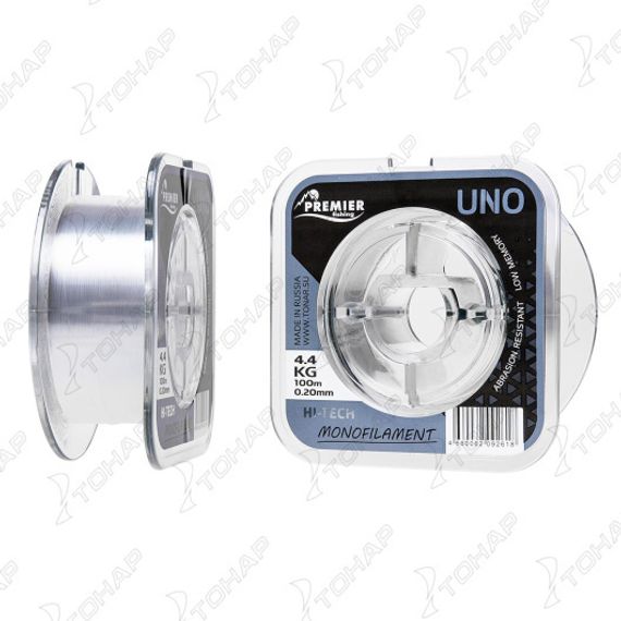 Леска UNO 0,20mm/100m Clear Nylon (PR-U-C-020-100) Premier Fishing