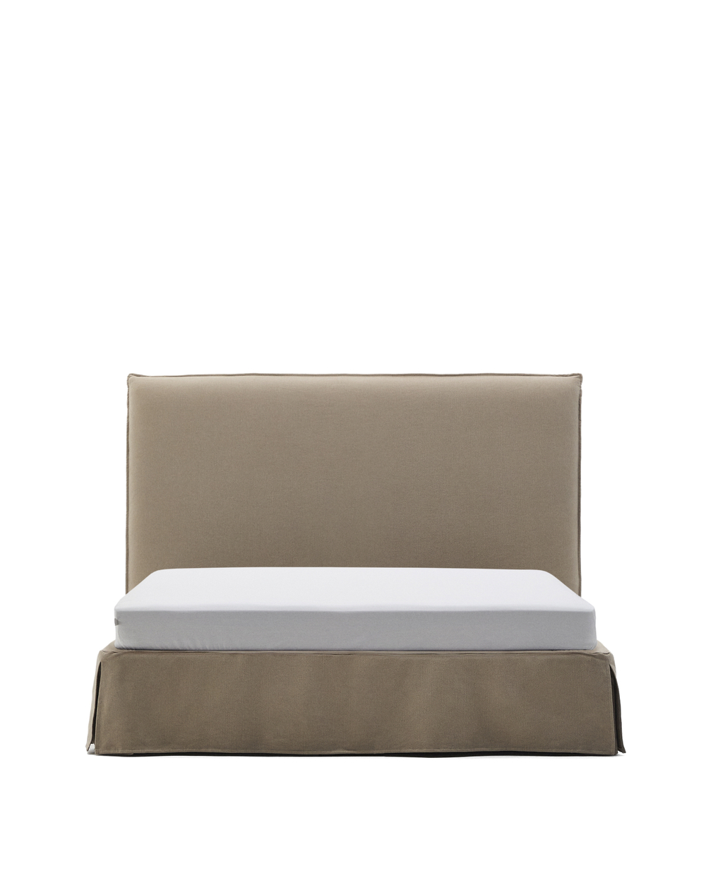 Jaira Кровать коричневого цвета со съемным чехлом для матраса размером 160 х 200