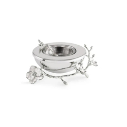 Икорница с ложкой Michael Aram Silver Orchid (21 см)