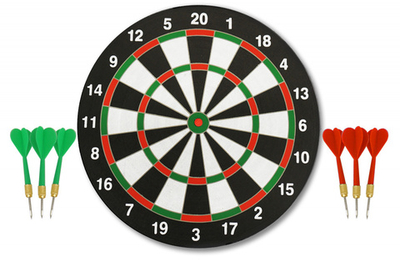 Набор для игры в дартс 37 см с дротиками