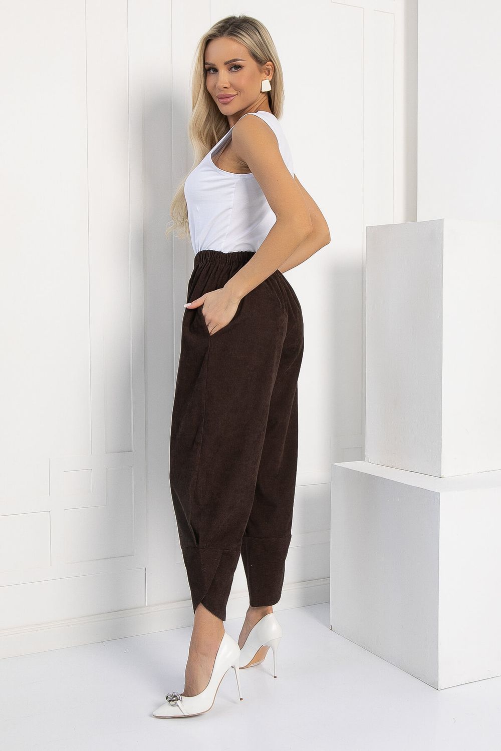 Брюки бохо (шоколад) Б12848-10М LT Collection