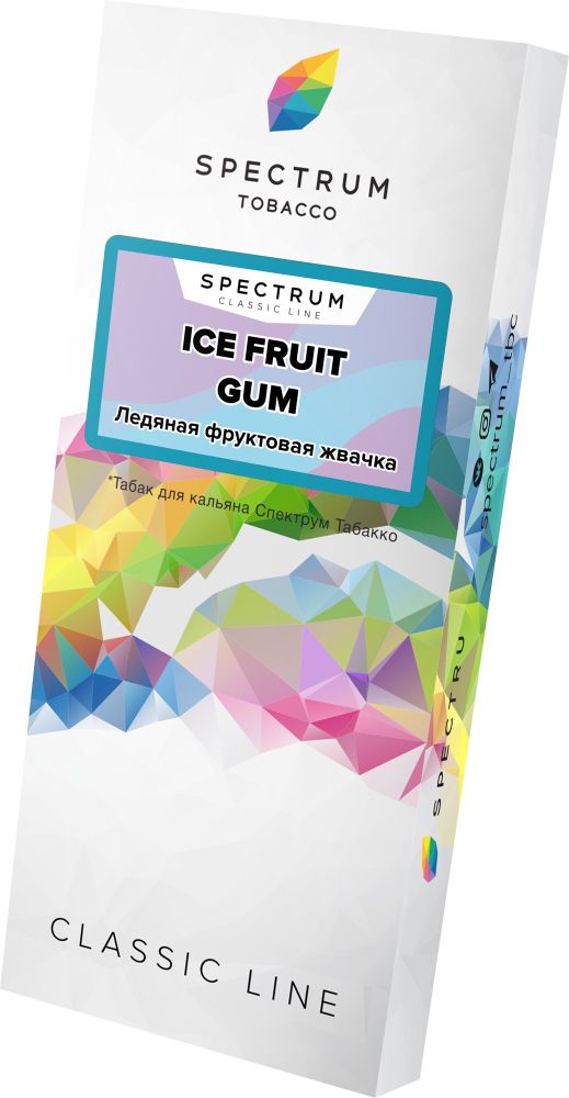 Spectrum - Ice fruit gum (Ледяная фруктовая жвачка), 100 гр