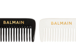 Balmain Hair Couture Расческа с хвостиком черно-белая двусторонняя Tail Comb Black and White