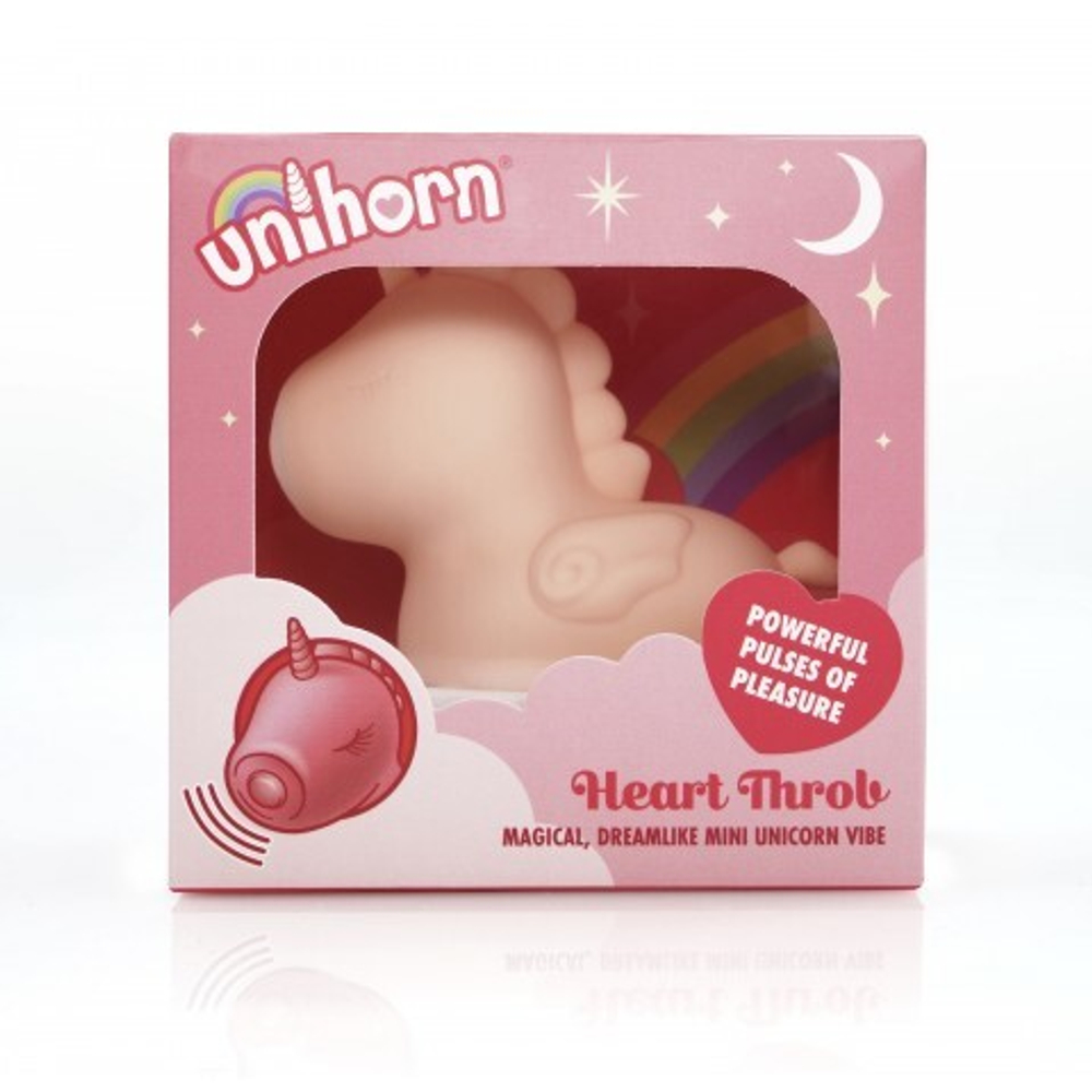 Вибромассажер Unihorn - Heart Throb с режимом пульсации