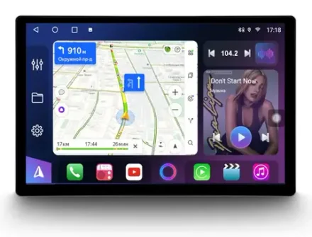 Магнитола в рамку 9" или 10" - Farcar BX877 монитор 13" QLED+2K на Android 13, CarPlay, 4G SIM-слот, 6/128ГБ