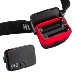 Фонарь светодиодный налобный в комплекте с батарейками (3 световых режима, CUB, 3xAAA), в блистере Forsage F-01X0049