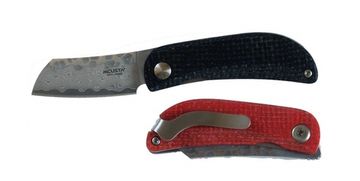 Складной нож Mcusta Petit c клинком из стали VG-10 San Mai (Laminated Stainlesss Damascus) рукоять Micarta