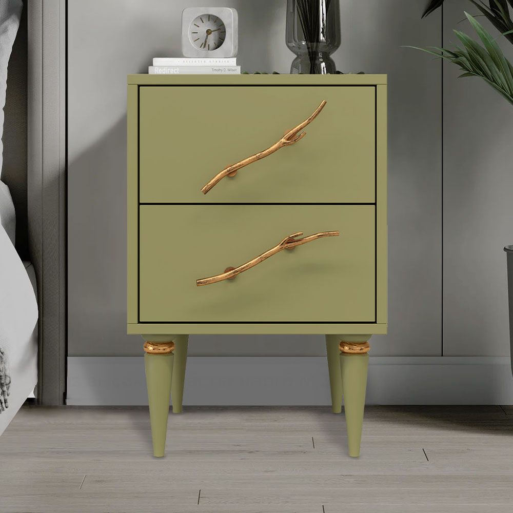 Тумба Арт Колор matte Классик Голд Зеленая олива матовая