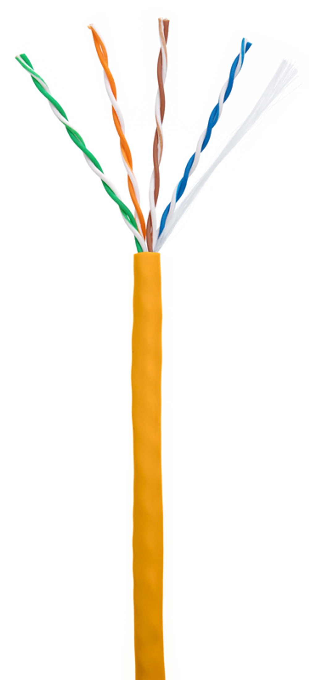 Кабель витая пара U/UTP 5e кат. 4 пары Netlan EC-UU004-5E-LSZH-OR-1