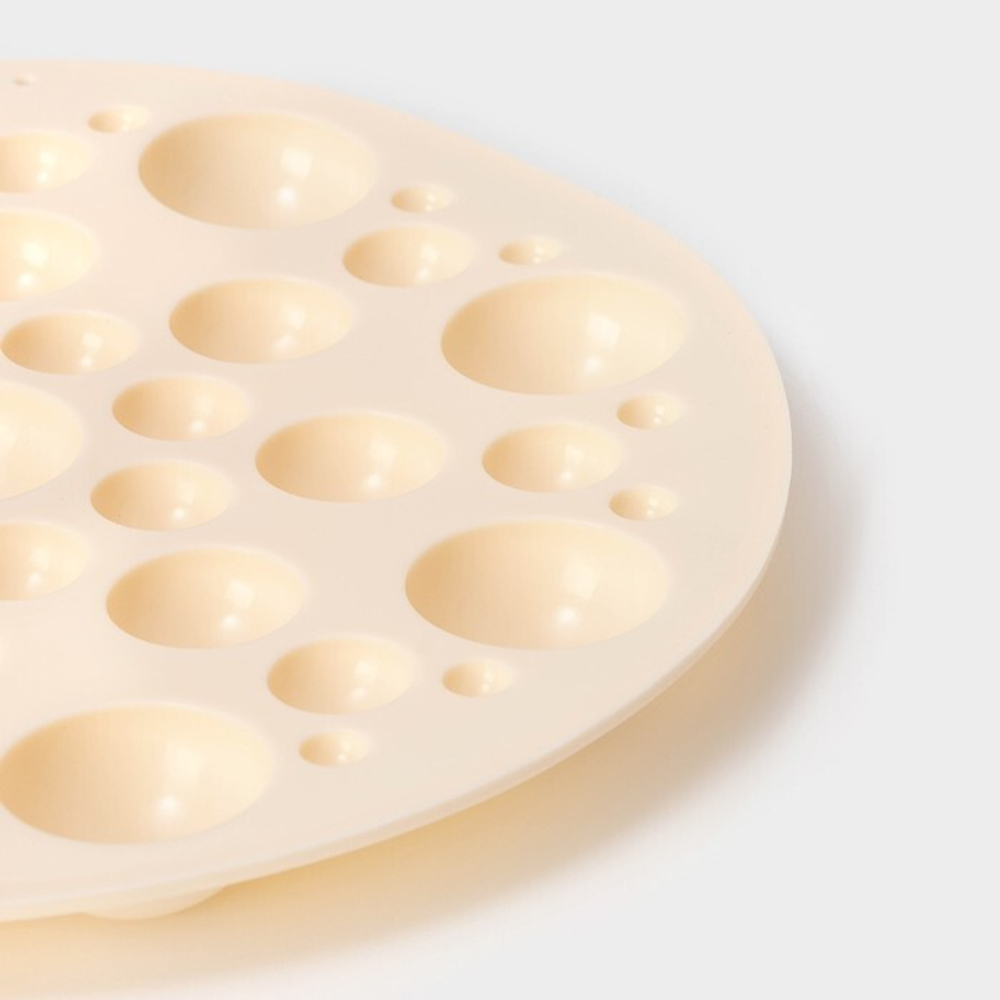 Форма силиконовая «Пузырьки», d=24 см, цвет бежевый