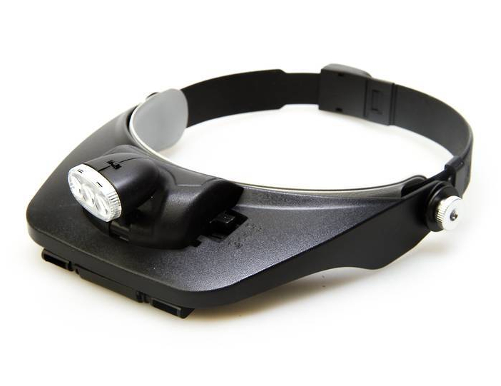 Лупа налобная Veber 3LED 1,2x/3,5x, с подсветкой (81001)