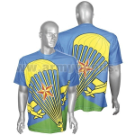 Футболка цветная сетка (Десантник с автоматом)