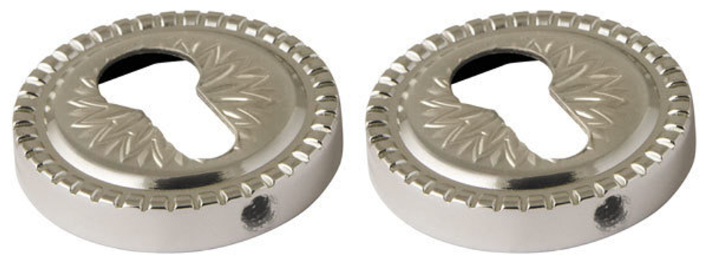 Накладка на цилиндр круглая Армадилло ET/CL-SILVER 925, цвет серебро 925/2 шт (гарантия - 5 лет)