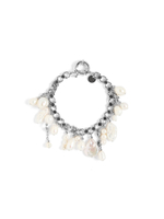 Браслет "Pearl cluster cuff" Silver