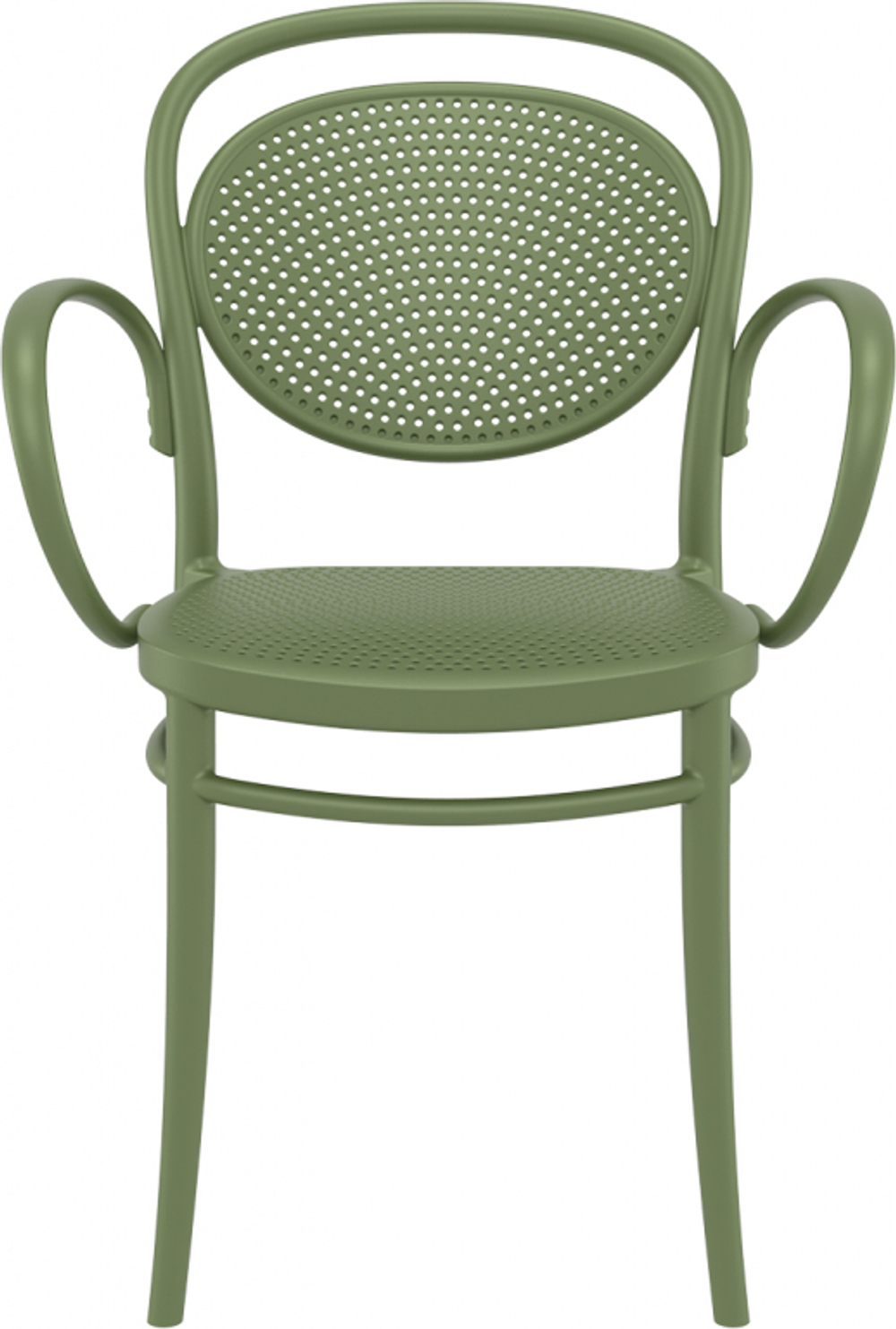 Кресло пластиковое Siesta Contract Marcel XL, оливковый