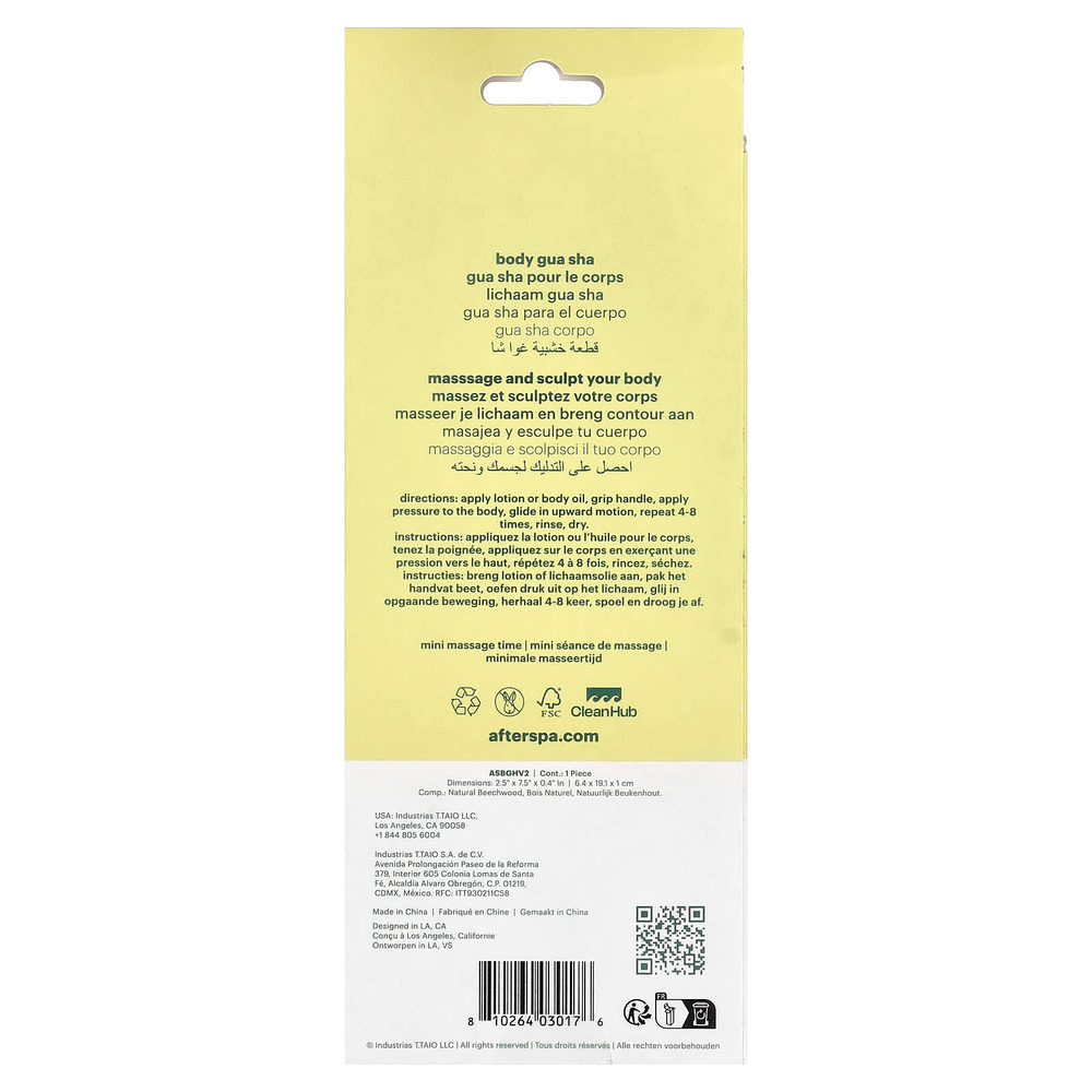 AfterSpa, Гуа Ша для тела, 1 шт.