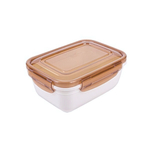 Контейнер воздухонепр. прямоугольный КРЕМОВЫЙ 800 мл.