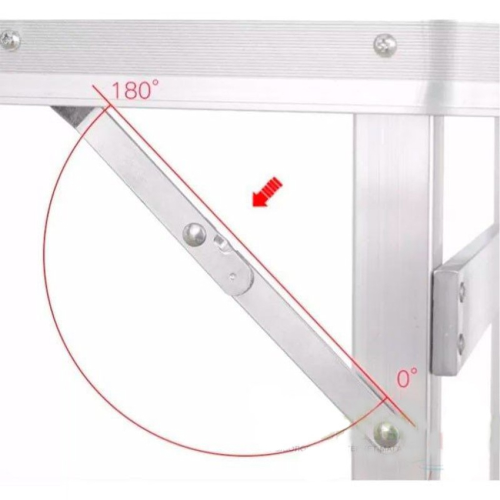 Набор складной мебели Bison A-4-60*120-OR (усиленный стол + 4 стула), 60х120см