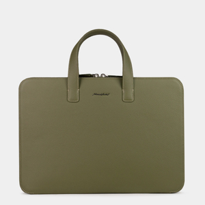Сумка для MacBook Pro 16 - 17 из кожи теленка, зеленого цвета