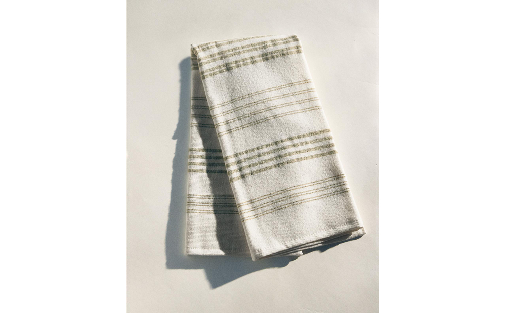 Zara Home кухонное полотенце из хлопка, узор в полоску, 70 50 см · 9281/026
