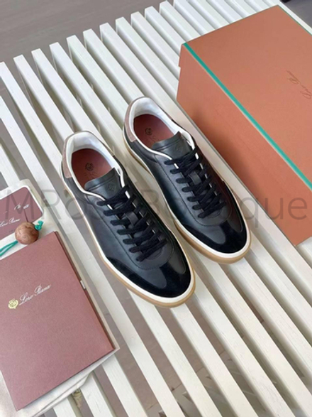 Кожаные мужские кроссовки Loro Piana Tennis