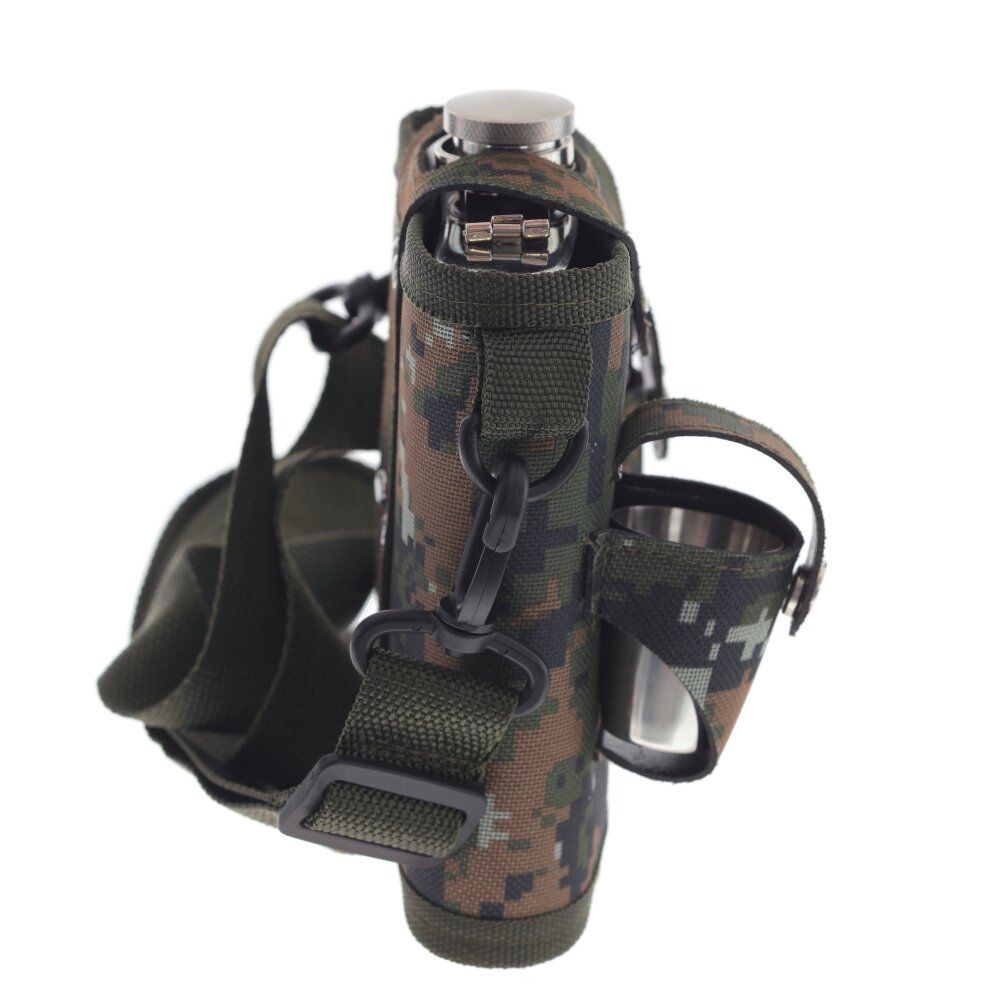 GAEM Набор из 5-ти предм.: фляжка 500 мл, 3 стопки 30 мл, нож, L14 W8 H17 см