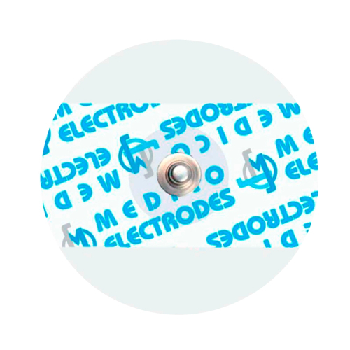 Электроды одноразовые для ЭКГ MEDICO с кнопочным коннектором твердогелевые диаметр 50 мм MSGLT-14G 50 шт
