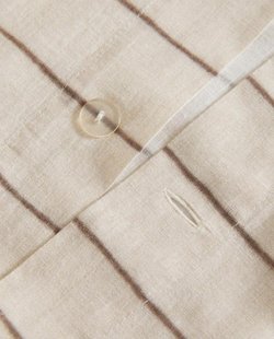 ZARA HOME ПОДОДЕЯЛЬНИК В ПОЛОСКУ, СВЕТЛО-БЕЖЕВЫЙ