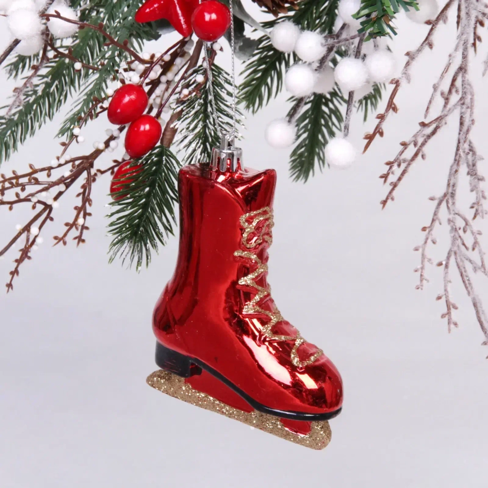 Ёлочная игрушка «Сказочный конёк» 8,5*3,5*11 см, красный