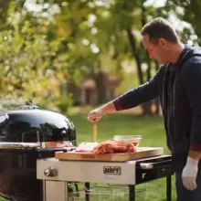 Угольный гриль Weber Summit Kamado S6 Grill Center, 61 см, чёрный