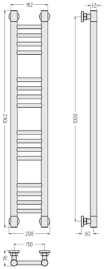 Сунержа Богема+ прямая 1000х150