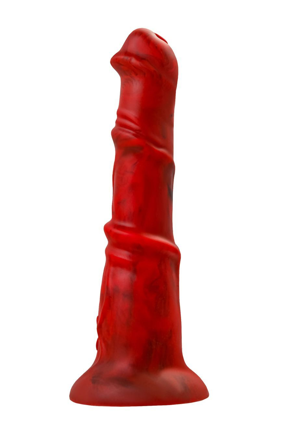 Вибратор Black&Red by TOYFA Monster Rex, силикон, красно-черный, 24,5 см