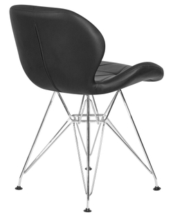 Стул обеденный DOBRIN BUTTERFLY CHROME, ножки хром, цвет чёрный