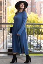 Платье трикотажное Твоя осень (синее) П14443-25М LT Collection